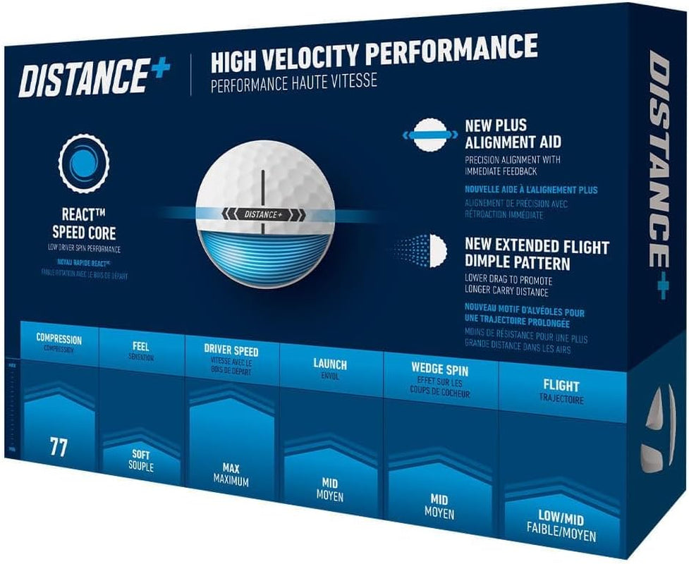 Taylormade Golf Distance+ Golf Balls