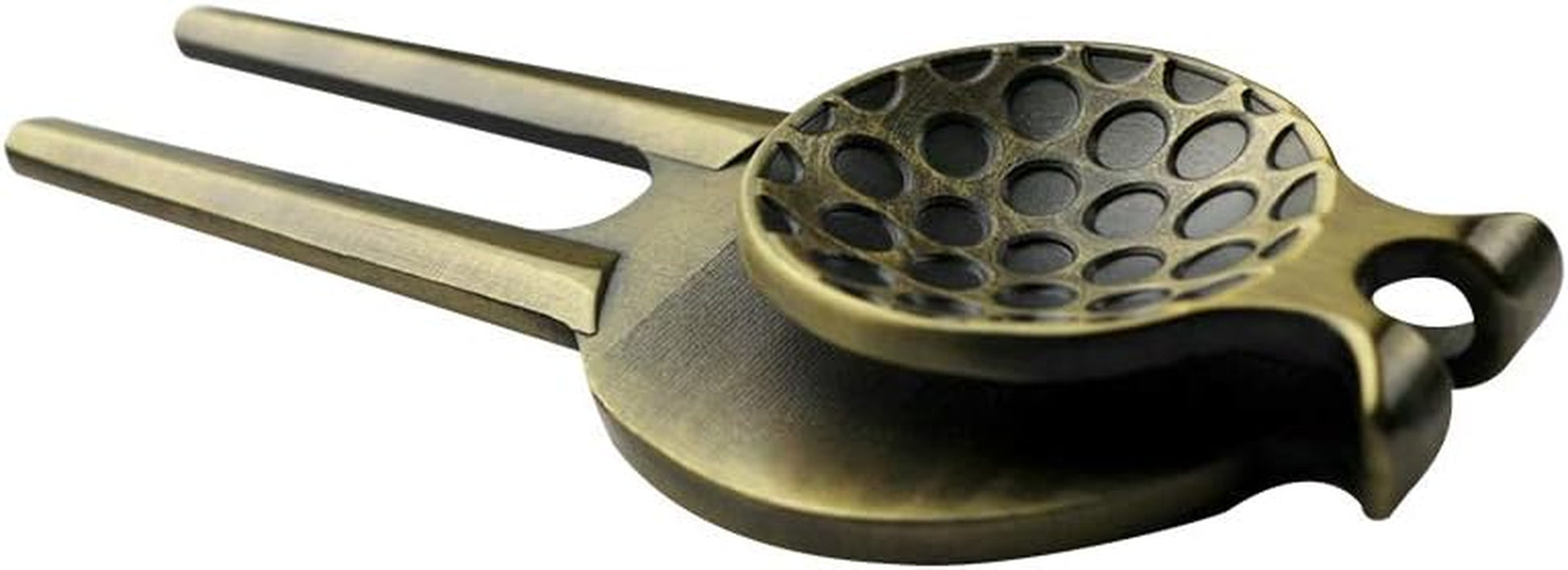Golf Divot Repair Tool with Magnetic Skull Ball Marker