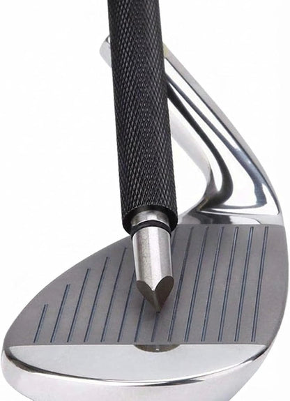 Golf Club Groove Sharpener - Restore Backspin for Wedges & Irons, Professional U/V Groove Cleaner Tool