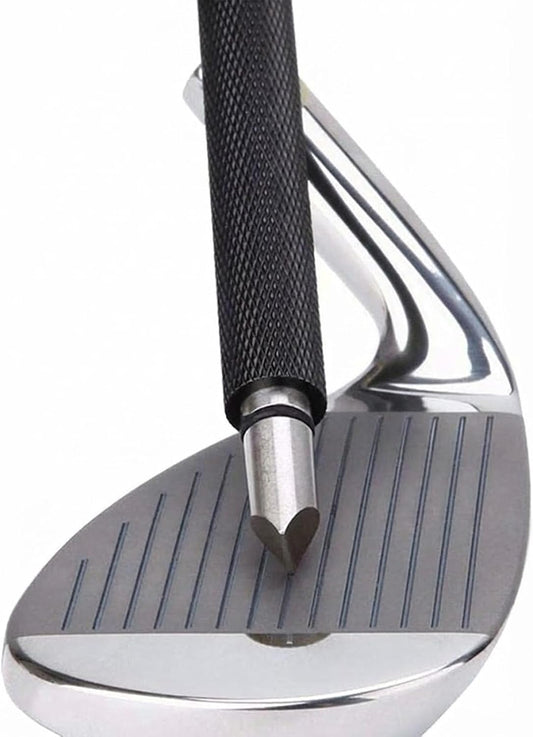 Golf Club Groove Sharpener - Restore Backspin for Wedges & Irons, Professional U/V Groove Cleaner Tool