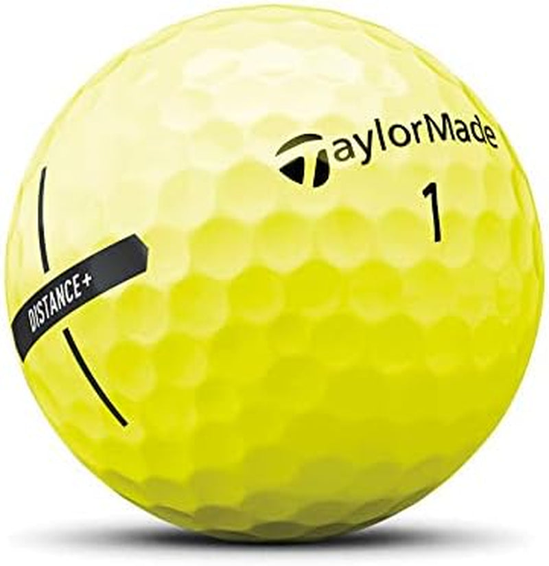 Taylormade Golf Distance+ Golf Balls (Yellow)