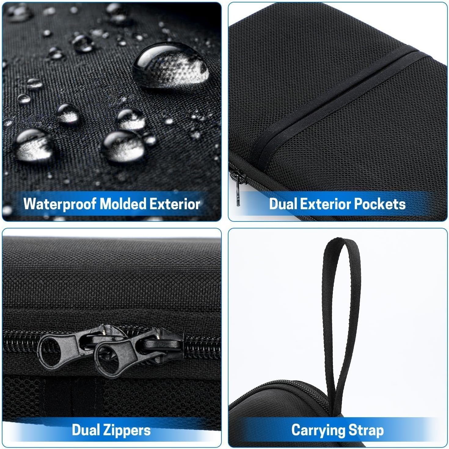 Golf Glove Holder Case, Golf Accessory Case with Detachable Golf Glove Shaper, Portable Golf Hard Case Waterproof for Golf Essentials, Balls, Markers, Tees