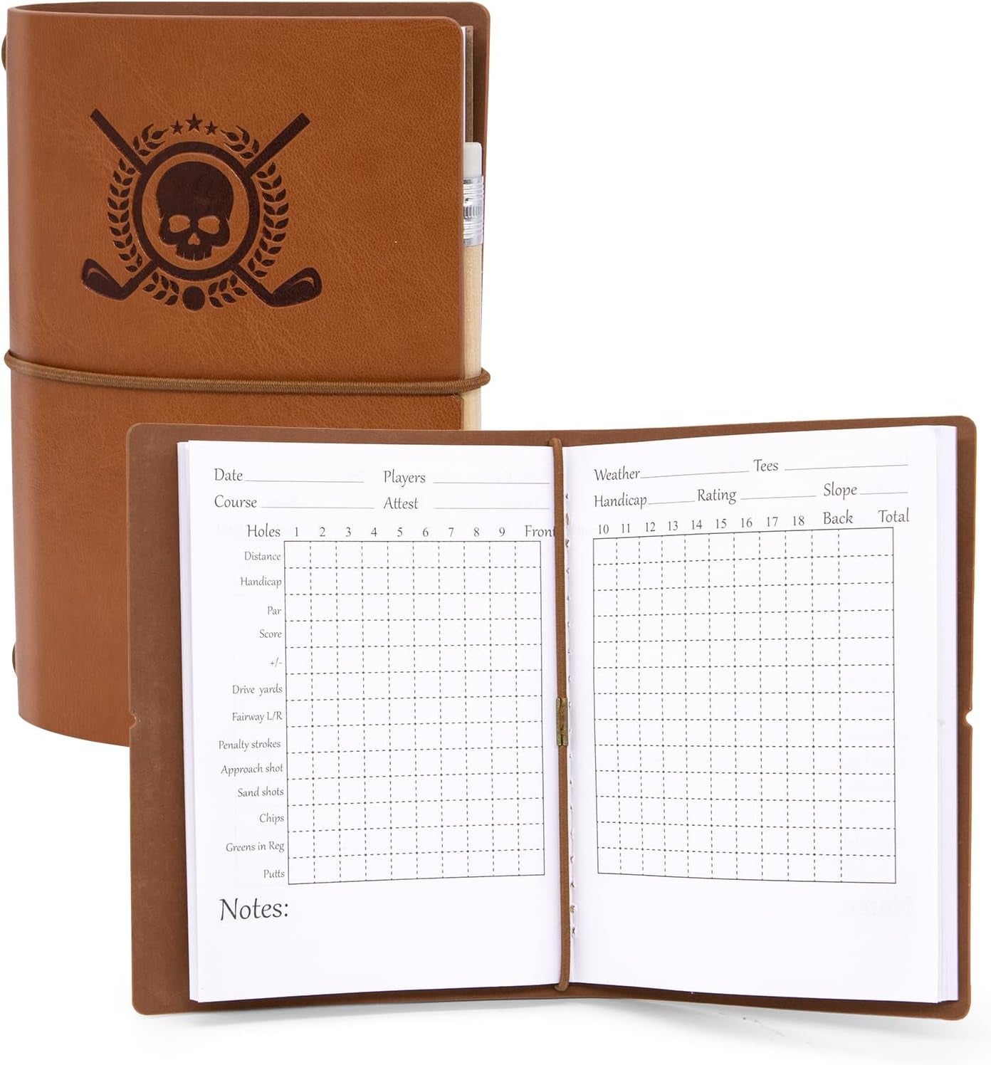 Leather Golf Journal and Scorecard